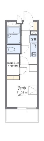 レオパレスアズサ 306|神戸市西区北別府(神戸市営地下鉄線伊川谷駅)のマンション間取 レオパレスアズサ 306|神戸市西区北別府(神戸市営地下鉄線伊川谷駅)のマンション間取