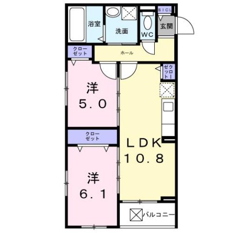 アルストロメリアⅤ 303|尼崎市南武庫之荘(JR東海道本線(近畿)立花駅)のアパート間取 アルストロメリアⅤ 303|尼崎市南武庫之荘(JR東海道本線(近畿)立花駅)のアパート間取