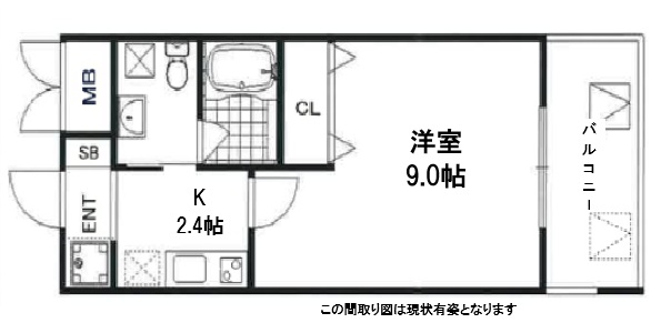 リッツコート六甲 205|神戸市灘区琵琶町(JR東海道本線(近畿)六甲道駅)のマンション間取 リッツコート六甲 205|神戸市灘区琵琶町(JR東海道本線(近畿)六甲道駅)のマンション間取