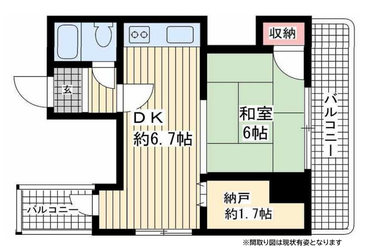 タウンハイツ板宿 701|神戸市須磨区前池町(山陽電鉄線板宿駅)のマンション間取 タウンハイツ板宿 701|神戸市須磨区前池町(山陽電鉄線板宿駅)のマンション間取