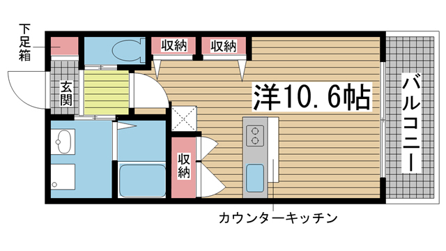 大橋メゾン 103|神戸市須磨区千守町(JR山陽本線須磨駅)のマンション間取 大橋メゾン 103|神戸市須磨区千守町(JR山陽本線須磨駅)のマンション間取