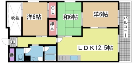 クレストコート 101|神戸市長田区蓮宮通(神戸高速線高速長田駅)のマンション間取 クレストコート 101|神戸市長田区蓮宮通(神戸高速線高速長田駅)のマンション間取