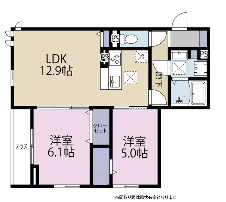 神戸市東灘区御影の賃貸物件間取画像