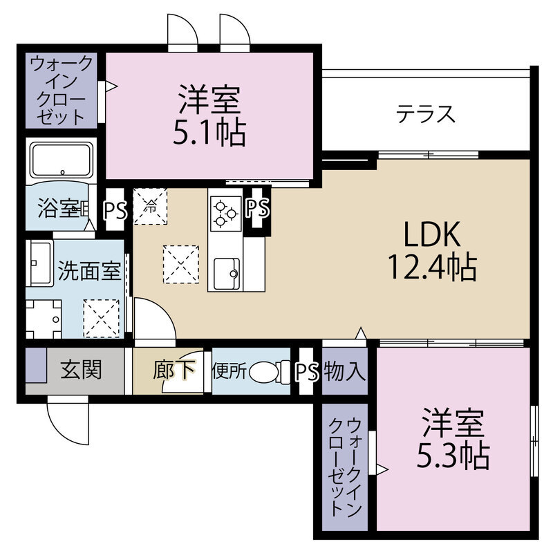 神戸市東灘区御影の賃貸物件間取画像