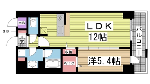 シェリール六甲道 802|神戸市灘区備後町(JR東海道本線(近畿)六甲道駅)のマンション間取 シェリール六甲道 802|神戸市灘区備後町(JR東海道本線(近畿)六甲道駅)のマンション間取