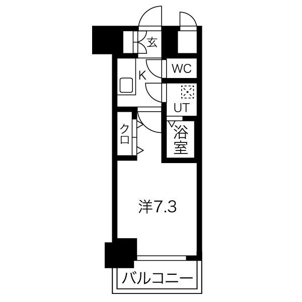 レジュールアッシュ神戸グランフィール 309|神戸市長田区大橋町(JR山陽本線新長田駅)のマンション間取 レジュールアッシュ神戸グランフィール 309|神戸市長田区大橋町(JR山陽本線新長田駅)のマンション間取