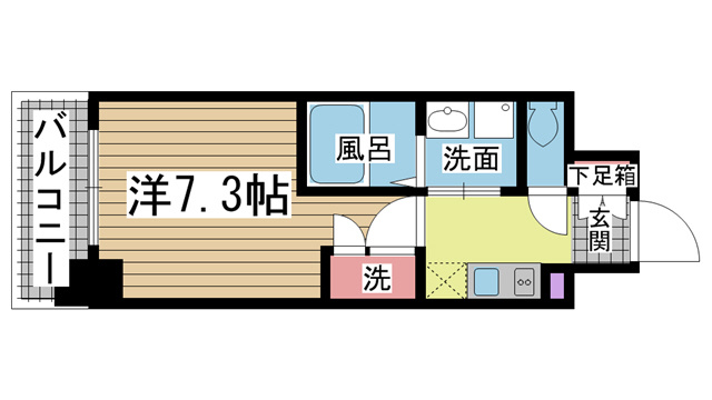 エヴァステージ神戸六甲 802|神戸市灘区鹿ノ下通(JR東海道本線(近畿)六甲道駅)のマンション間取 エヴァステージ神戸六甲 802|神戸市灘区鹿ノ下通(JR東海道本線(近畿)六甲道駅)のマンション間取