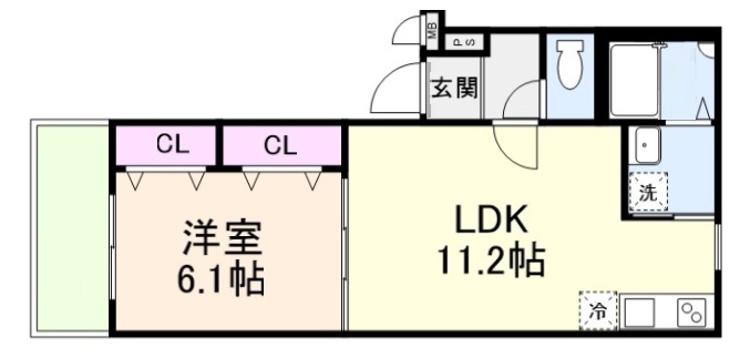 フジパレス摩耶 103|神戸市灘区大内通(JR東海道本線(近畿)摩耶駅)のアパート間取 フジパレス摩耶 103|神戸市灘区大内通(JR東海道本線(近畿)摩耶駅)のアパート間取