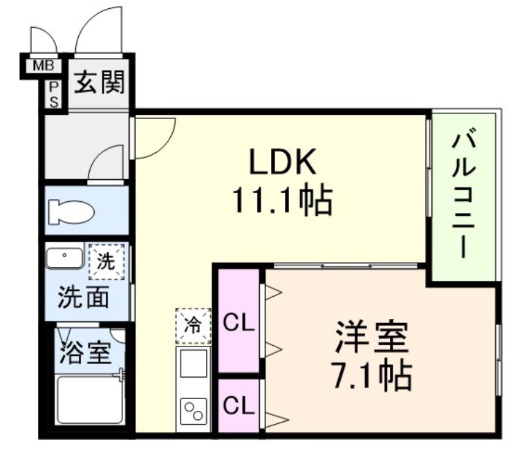 フジパレス摩耶 102|神戸市灘区大内通(JR東海道本線(近畿)摩耶駅)のアパート間取 フジパレス摩耶 102|神戸市灘区大内通(JR東海道本線(近畿)摩耶駅)のアパート間取