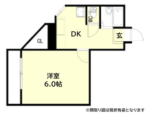 シティハイツ二宮 206|神戸市中央区二宮町(JR東海道本線(近畿)三ノ宮駅)のマンション間取 シティハイツ二宮 206|神戸市中央区二宮町(JR東海道本線(近畿)三ノ宮駅)のマンション間取