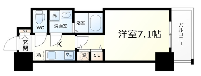 アドバンス三宮シュロス 810|神戸市中央区八雲通(阪急神戸線春日野道駅)のマンション間取 アドバンス三宮シュロス 810|神戸市中央区八雲通(阪急神戸線春日野道駅)のマンション間取