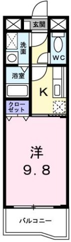 神戸市垂水区桃山台の賃貸物件間取画像