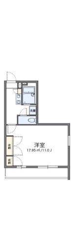 レオパレス源 201|神戸市西区竜が岡(JR山陽本線大久保駅)のマンション間取 レオパレス源 201|神戸市西区竜が岡(JR山陽本線大久保駅)のマンション間取