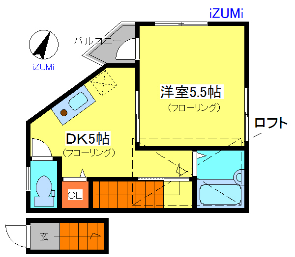 ツル菅原ハイツ 201|神戸市長田区菅原通(神戸高速線高速長田駅)のアパート間取 ツル菅原ハイツ 201|神戸市長田区菅原通(神戸高速線高速長田駅)のアパート間取