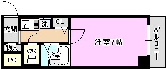 ドミール橘 302|神戸市兵庫区西上橘通(神戸高速線高速神戸駅)のマンション間取 ドミール橘 302|神戸市兵庫区西上橘通(神戸高速線高速神戸駅)のマンション間取