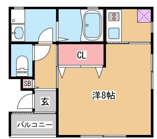 神戸市兵庫区上沢通の賃貸物件間取画像