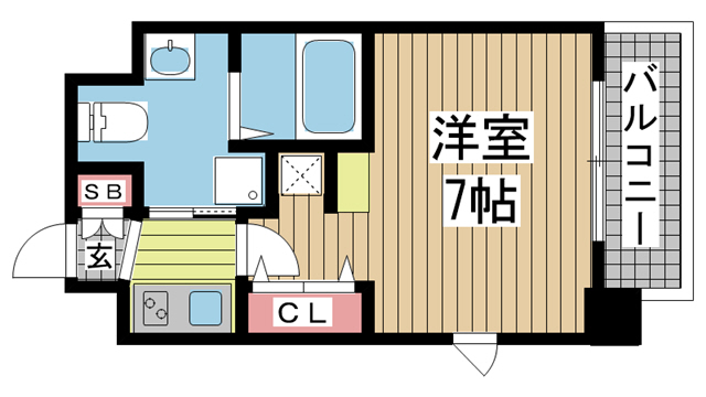 エステムコート三宮駅前Ⅲマジェスティ 501|神戸市中央区二宮町(JR東海道本線(近畿)三ノ宮駅)のマンション間取 エステムコート三宮駅前Ⅲマジェスティ 501|神戸市中央区二宮町(JR東海道本線(近畿)三ノ宮駅)のマンション間取