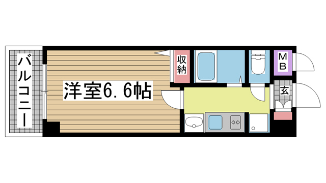 エステムコート三宮EASTⅡリベルテ 506|神戸市中央区南本町通(JR東海道本線(近畿)三ノ宮駅)のマンション間取 エステムコート三宮EASTⅡリベルテ 506|神戸市中央区南本町通(JR東海道本線(近畿)三ノ宮駅)のマンション間取