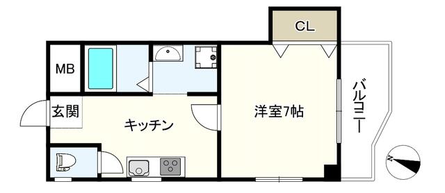 セイシェル神戸 602|神戸市中央区元町通(神戸高速線花隈駅)のマンション間取 セイシェル神戸 602|神戸市中央区元町通(神戸高速線花隈駅)のマンション間取