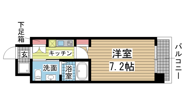 リアンジェ兵庫本町 1003|神戸市兵庫区本町(JR山陽本線兵庫駅)のマンション間取 リアンジェ兵庫本町 1003|神戸市兵庫区本町(JR山陽本線兵庫駅)のマンション間取