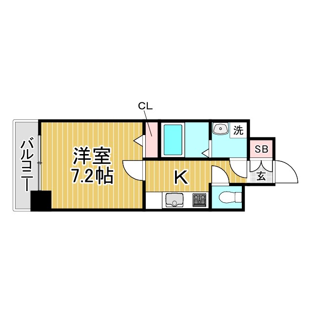 silus東灘深江 804|神戸市東灘区深江本町(阪神本線深江駅)のマンション間取 silus東灘深江 804|神戸市東灘区深江本町(阪神本線深江駅)のマンション間取