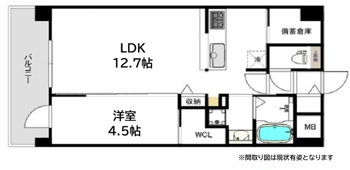 THE SENSE RESIDENCE 甲南山手 802|神戸市東灘区森南町(JR東海道本線(近畿)甲南山手駅)のマンション間取 THE SENSE RESIDENCE 甲南山手 802|神戸市東灘区森南町(JR東海道本線(近畿)甲南山手駅)のマンション間取