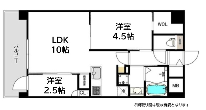 THE SENSE RESIDENCE 甲南山手 401|神戸市東灘区森南町(JR東海道本線(近畿)甲南山手駅)のマンション間取 THE SENSE RESIDENCE 甲南山手 401|神戸市東灘区森南町(JR東海道本線(近畿)甲南山手駅)のマンション間取