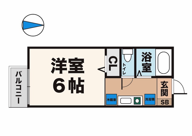 キャンパス本多聞 206|神戸市垂水区本多聞(神戸市営地下鉄線学園都市駅)のアパート間取 キャンパス本多聞 206|神戸市垂水区本多聞(神戸市営地下鉄線学園都市駅)のアパート間取