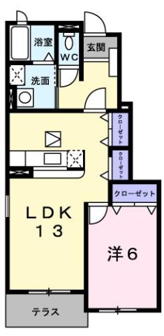 カレントⅡ 102|神戸市西区小山(JR山陽本線明石駅)のアパート間取 カレントⅡ 102|神戸市西区小山(JR山陽本線明石駅)のアパート間取
