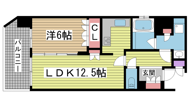 リーガル神戸海岸通り 203|神戸市中央区海岸通(JR東海道本線(近畿)元町駅)のマンション間取 リーガル神戸海岸通り 203|神戸市中央区海岸通(JR東海道本線(近畿)元町駅)のマンション間取