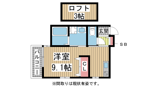 K-MaisonRiche 203|神戸市長田区房王寺町(神戸市営地下鉄線上沢駅)のアパート間取 K-MaisonRiche 203|神戸市長田区房王寺町(神戸市営地下鉄線上沢駅)のアパート間取