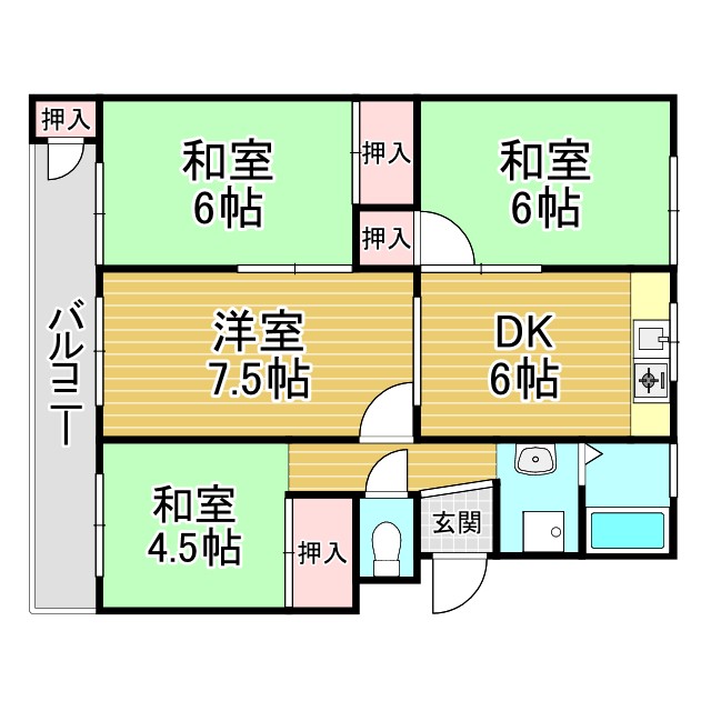 名谷4団地 21号棟 506|神戸市須磨区菅の台(神戸市営地下鉄線名谷駅)のマンション間取 名谷4団地 21号棟 506|神戸市須磨区菅の台(神戸市営地下鉄線名谷駅)のマンション間取