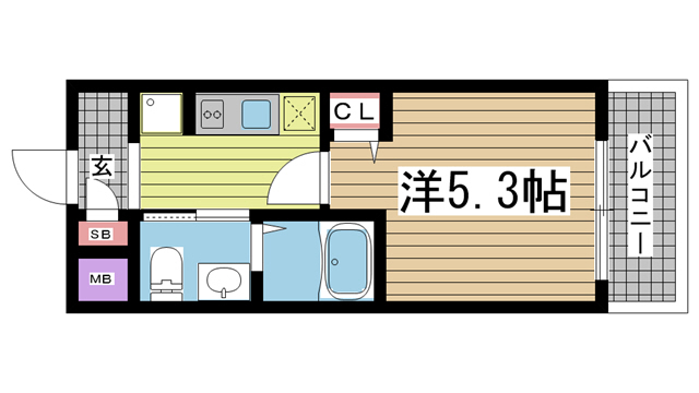 エスリード神戸WEST 706|神戸市兵庫区駅南通(JR山陽本線兵庫駅)のマンション間取 エスリード神戸WEST 706|神戸市兵庫区駅南通(JR山陽本線兵庫駅)のマンション間取