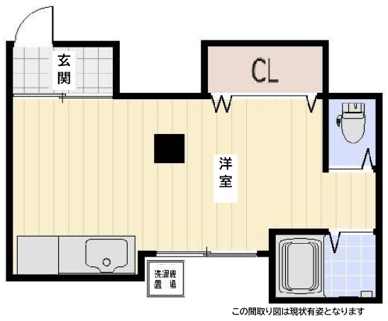コーポ旗塚 102|神戸市中央区旗塚通(阪急神戸線春日野道駅)のアパート間取 コーポ旗塚 102|神戸市中央区旗塚通(阪急神戸線春日野道駅)のアパート間取
