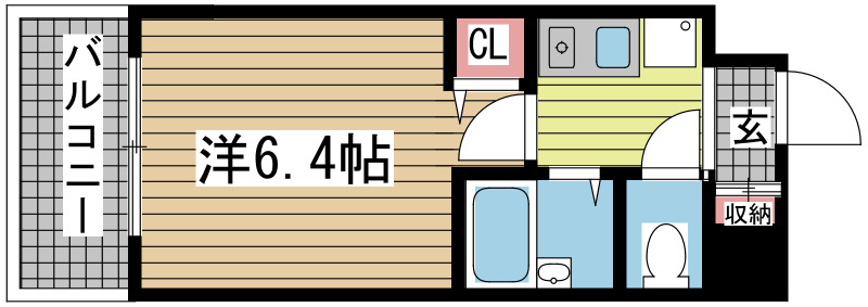 ワコーレ新神戸ステージ 604|神戸市中央区熊内町(神戸市営地下鉄線新神戸駅)のマンション間取 ワコーレ新神戸ステージ 604|神戸市中央区熊内町(神戸市営地下鉄線新神戸駅)のマンション間取