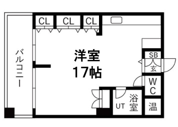 第2新神戸サンクレバー 5B|神戸市中央区生田町(神戸市営地下鉄線新神戸駅)のマンション間取 第2新神戸サンクレバー 5B|神戸市中央区生田町(神戸市営地下鉄線新神戸駅)のマンション間取