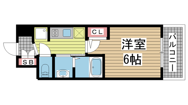 エステムコート三宮EASTⅣザ・フロント 505|神戸市中央区宮本通(阪急神戸線春日野道駅)のマンション間取 エステムコート三宮EASTⅣザ・フロント 505|神戸市中央区宮本通(阪急神戸線春日野道駅)のマンション間取