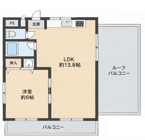 エクセル北青木 210|神戸市東灘区北青木(阪神本線青木駅)のマンション間取 エクセル北青木 210|神戸市東灘区北青木(阪神本線青木駅)のマンション間取