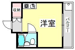 フィーメルレジデンス 206|神戸市北区鈴蘭台南町(神戸電鉄粟生線西鈴蘭台駅)のマンション間取 フィーメルレジデンス 206|神戸市北区鈴蘭台南町(神戸電鉄粟生線西鈴蘭台駅)のマンション間取