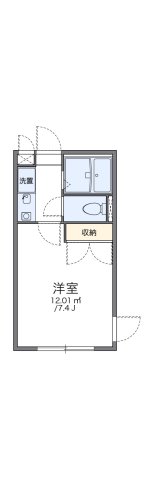 レオパレス永井Ⅱ 101|神戸市西区北別府(神戸市営地下鉄線伊川谷駅)のマンション間取 レオパレス永井Ⅱ 101|神戸市西区北別府(神戸市営地下鉄線伊川谷駅)のマンション間取