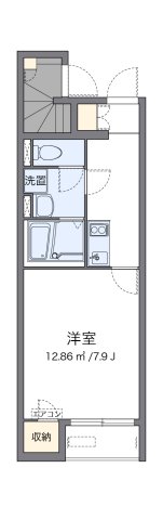 クレイノリラ 102|神戸市東灘区本山北町(阪急神戸線岡本駅)のアパート間取 クレイノリラ 102|神戸市東灘区本山北町(阪急神戸線岡本駅)のアパート間取