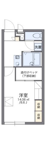 レオパレスガーデン ヴィラ 108|神戸市西区玉津町新方(JR山陽本線明石駅)のアパート間取 レオパレスガーデン ヴィラ 108|神戸市西区玉津町新方(JR山陽本線明石駅)のアパート間取