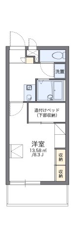 レオパレスビュートラスト 206|神戸市西区丸塚(JR山陽本線西明石駅)のマンション間取 レオパレスビュートラスト 206|神戸市西区丸塚(JR山陽本線西明石駅)のマンション間取