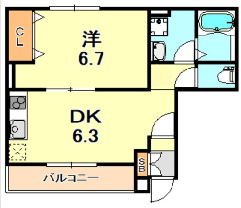 ベルリード塩屋北 101|神戸市垂水区下畑町(JR山陽本線須磨駅)のアパート間取 ベルリード塩屋北 101|神戸市垂水区下畑町(JR山陽本線須磨駅)のアパート間取