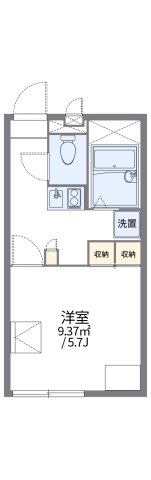 レオパレスMIZUKASA Ⅱ 102|神戸市長田区水笠通(JR山陽本線新長田駅)のアパート間取 レオパレスMIZUKASA Ⅱ 102|神戸市長田区水笠通(JR山陽本線新長田駅)のアパート間取