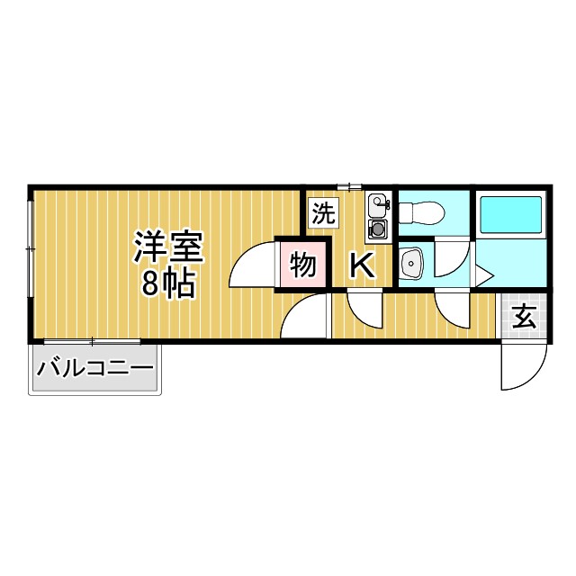 ハイツスズラン 102|神戸市北区鈴蘭台南町(神戸電鉄粟生線鈴蘭台西口駅)のアパート間取 ハイツスズラン 102|神戸市北区鈴蘭台南町(神戸電鉄粟生線鈴蘭台西口駅)のアパート間取