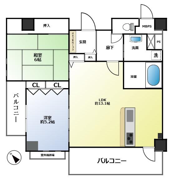ヴェルデコート水笠 405|神戸市長田区水笠通(JR山陽本線新長田駅)のマンション間取 ヴェルデコート水笠 405|神戸市長田区水笠通(JR山陽本線新長田駅)のマンション間取