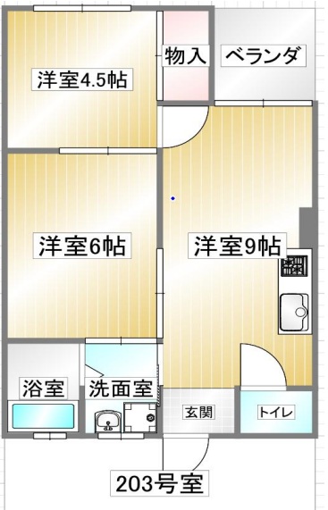 神戸市兵庫区和田宮通の賃貸物件間取画像