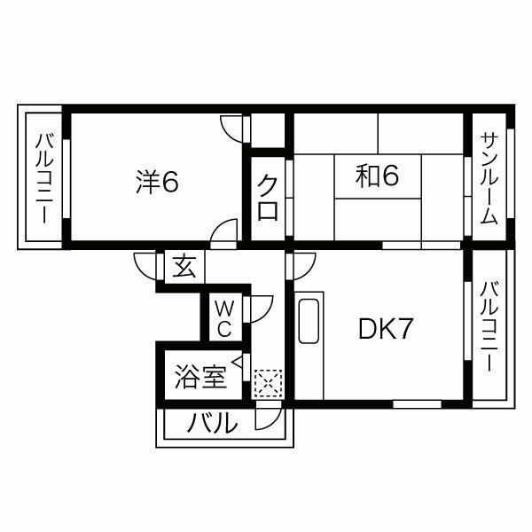 フラット灘南 401|神戸市灘区新在家南町(阪神本線大石駅)のマンション間取 フラット灘南 401|神戸市灘区新在家南町(阪神本線大石駅)のマンション間取