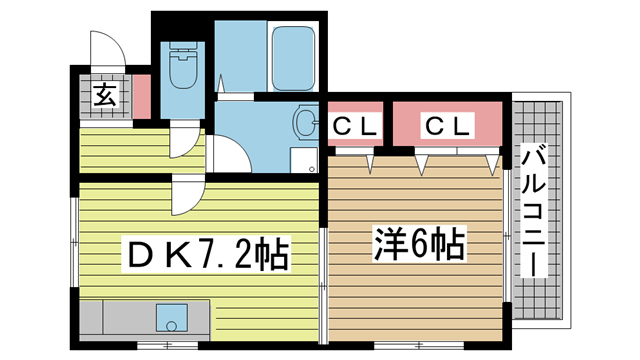 グランソーレ 201|神戸市中央区大日通(JR東海道本線(近畿)灘駅)のマンション間取 グランソーレ 201|神戸市中央区大日通(JR東海道本線(近畿)灘駅)のマンション間取